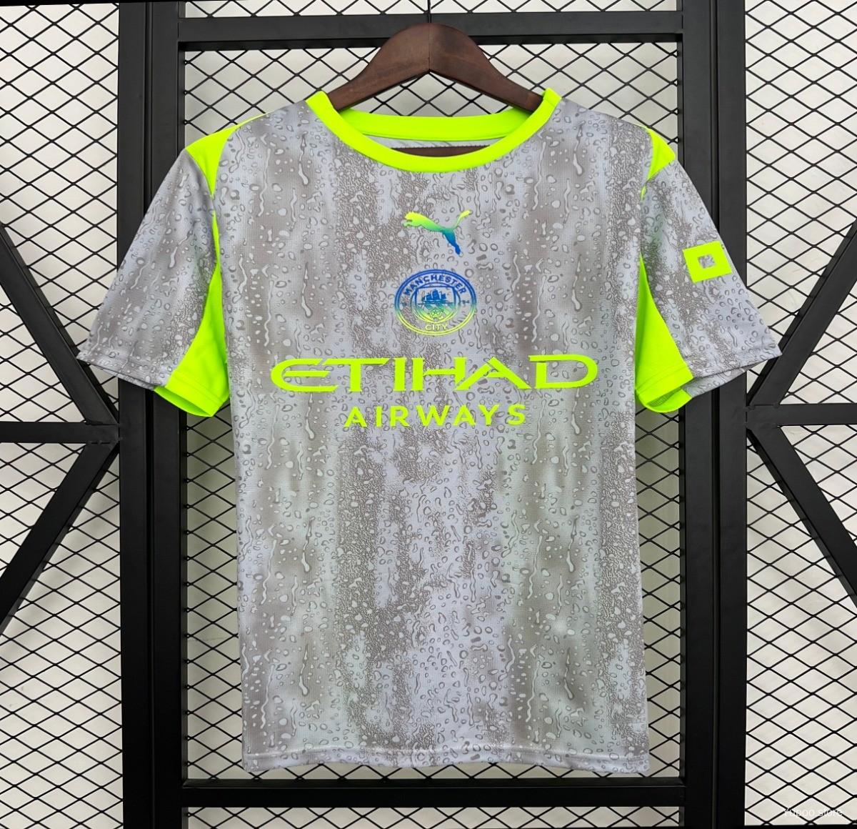 Camiseta de fútbol Manchester City 2025/26 TERCERA MANGA CORTA VERSION FAN